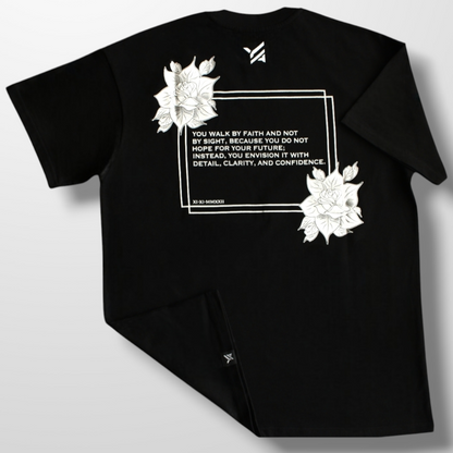 Black/Walk By Faith Premium T-Shirt