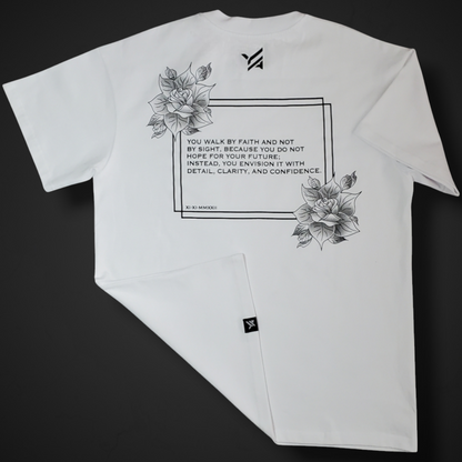 White/Walk By Faith Premium T-Shirt