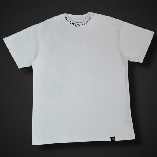 White/Walk By Faith Premium T-Shirt